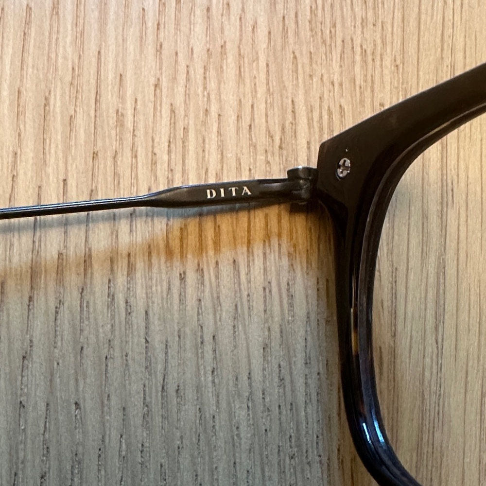 DITA Dark Tortoise Stateside Eyeglass Frames w case - Picture 3 of 9